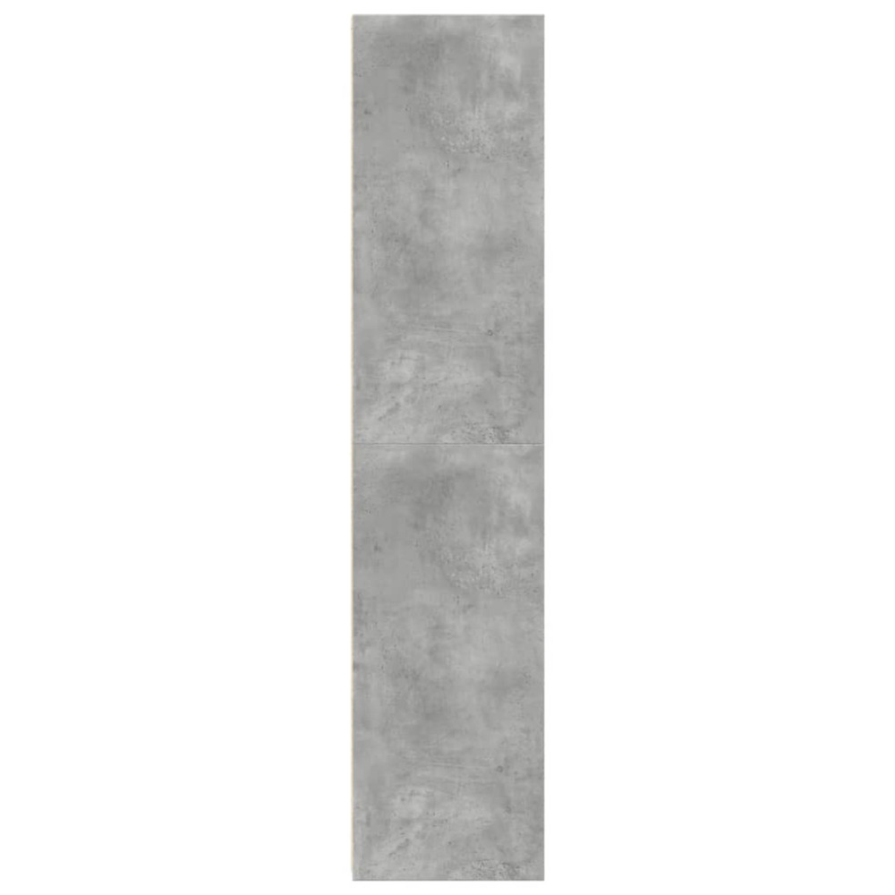 Produktbild för Högskåp betonggrå 45x41x185 cm konstruerat trä