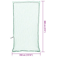 Produktbild för Lastnät med elastiskt rep grön 8x3,5 m PP