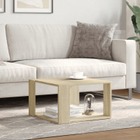 Produktbild för Soffbord sonoma-ek 51,5x51,5x30 cm konstruerat trä