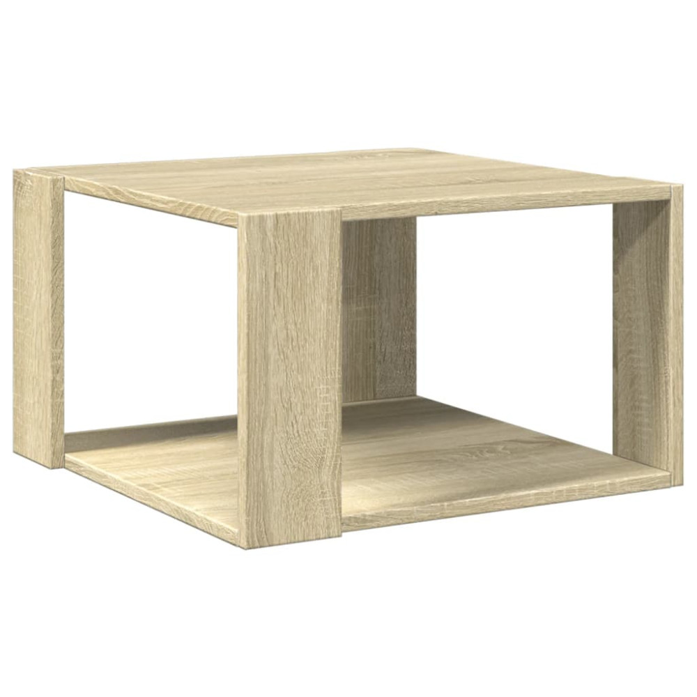 Produktbild för Soffbord sonoma-ek 51,5x51,5x30 cm konstruerat trä