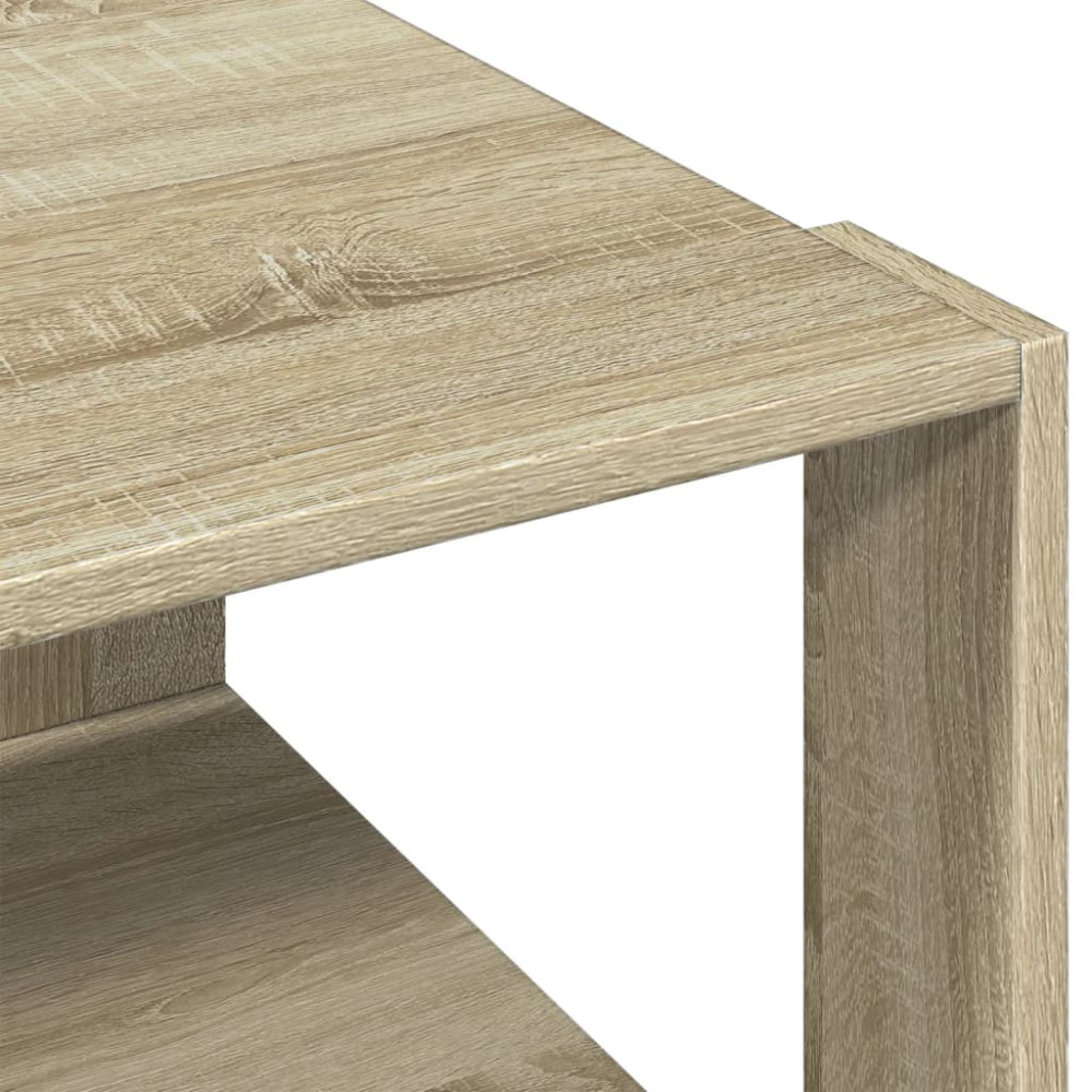 Produktbild för Soffbord sonoma-ek 51,5x51,5x30 cm konstruerat trä