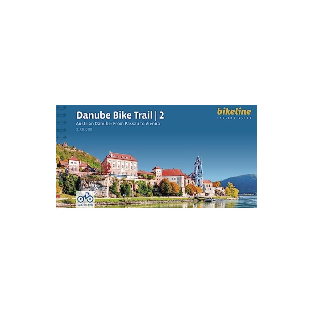 Produktbild för Danube Bike Trail 2 Austrian Danube: From Passau to Vienna (bok, spiral, eng)