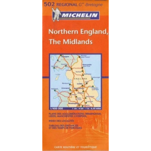 Michelin Editions Des Voyages Northern England - Michelin Regional Map 502