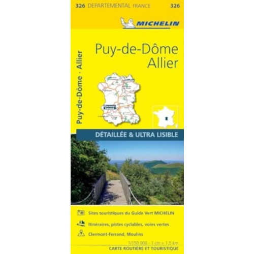 Michelin Editions Des Voyages Puy-de-Dome Allier - Michelin Local Map 326