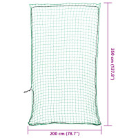 Produktbild för Lastnät med elastiskt rep grön 3,5x2 m PP