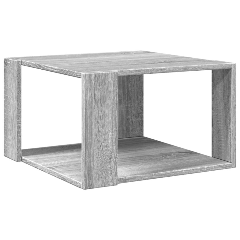 Produktbild för Soffbord grå sonoma 51,5x51,5x30 cm konstruerat trä