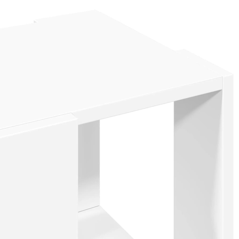 Produktbild för Soffbord vit 32x32x30 cm konstruerat trä
