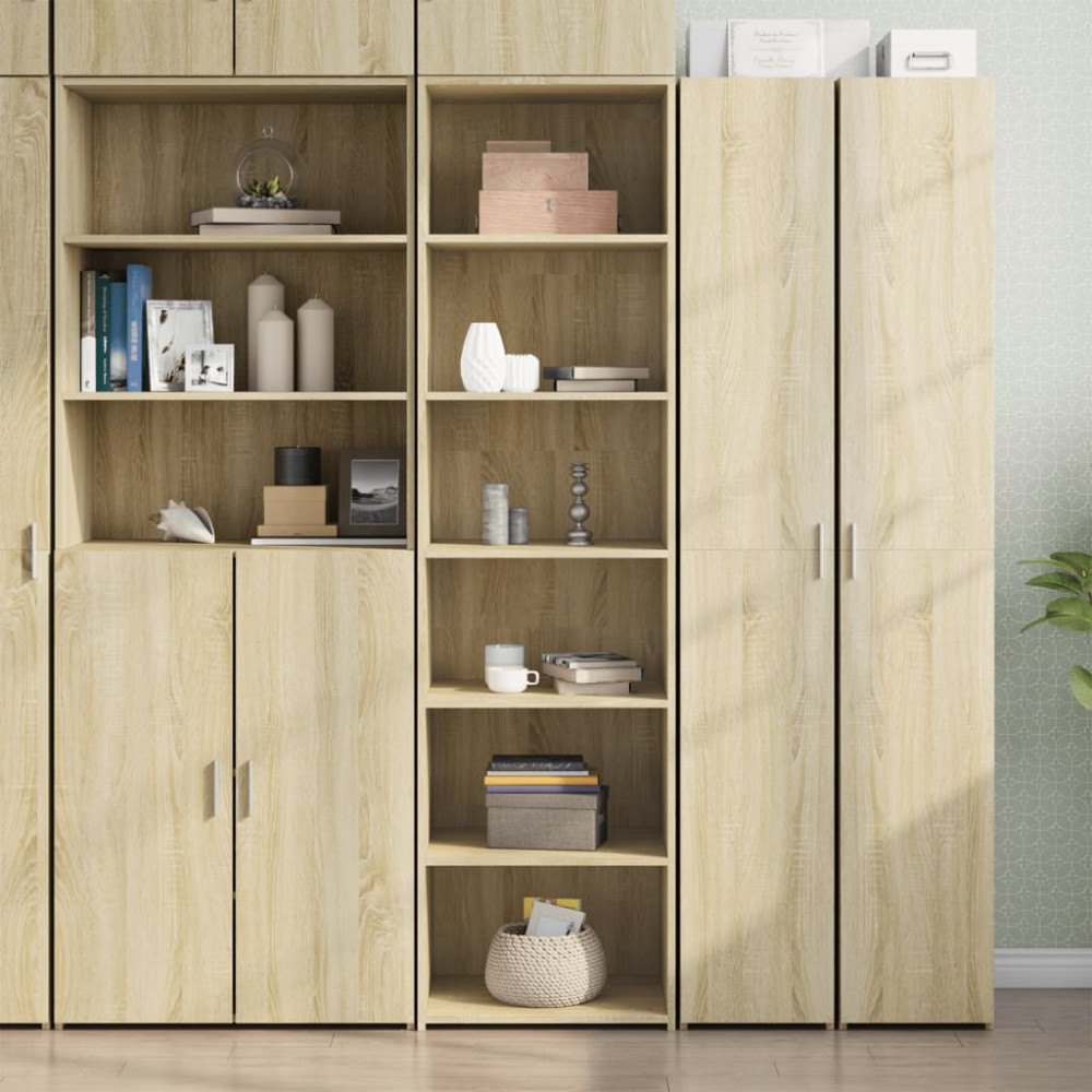 Produktbild för Högskåp sonoma-ek 50x41x185 cm konstruerat trä
