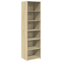 Produktbild för Högskåp sonoma-ek 50x41x185 cm konstruerat trä