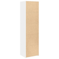 Produktbild för Högskåp vit 50x41x185 cm konstruerat trä