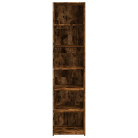Produktbild för Högskåp rökfärgad ek 45x41x185 cm konstruerat trä
