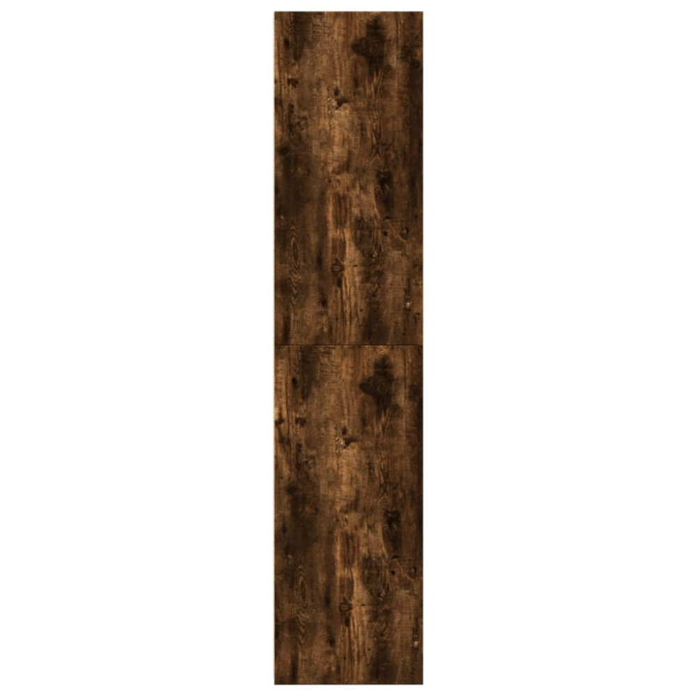 Produktbild för Högskåp rökfärgad ek 45x41x185 cm konstruerat trä