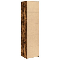 Produktbild för Högskåp rökfärgad ek 45x41x185 cm konstruerat trä