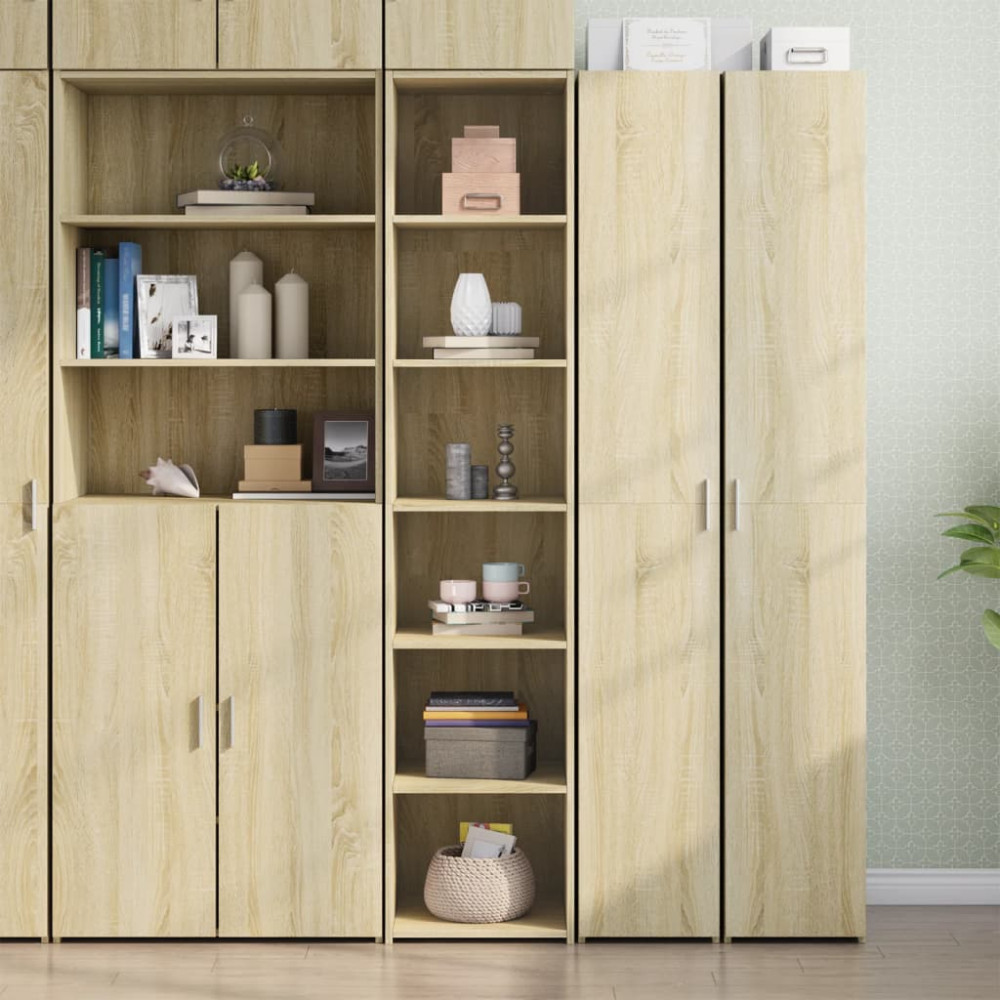 Produktbild för Högskåp sonoma-ek 40x41x185 cm konstruerat trä