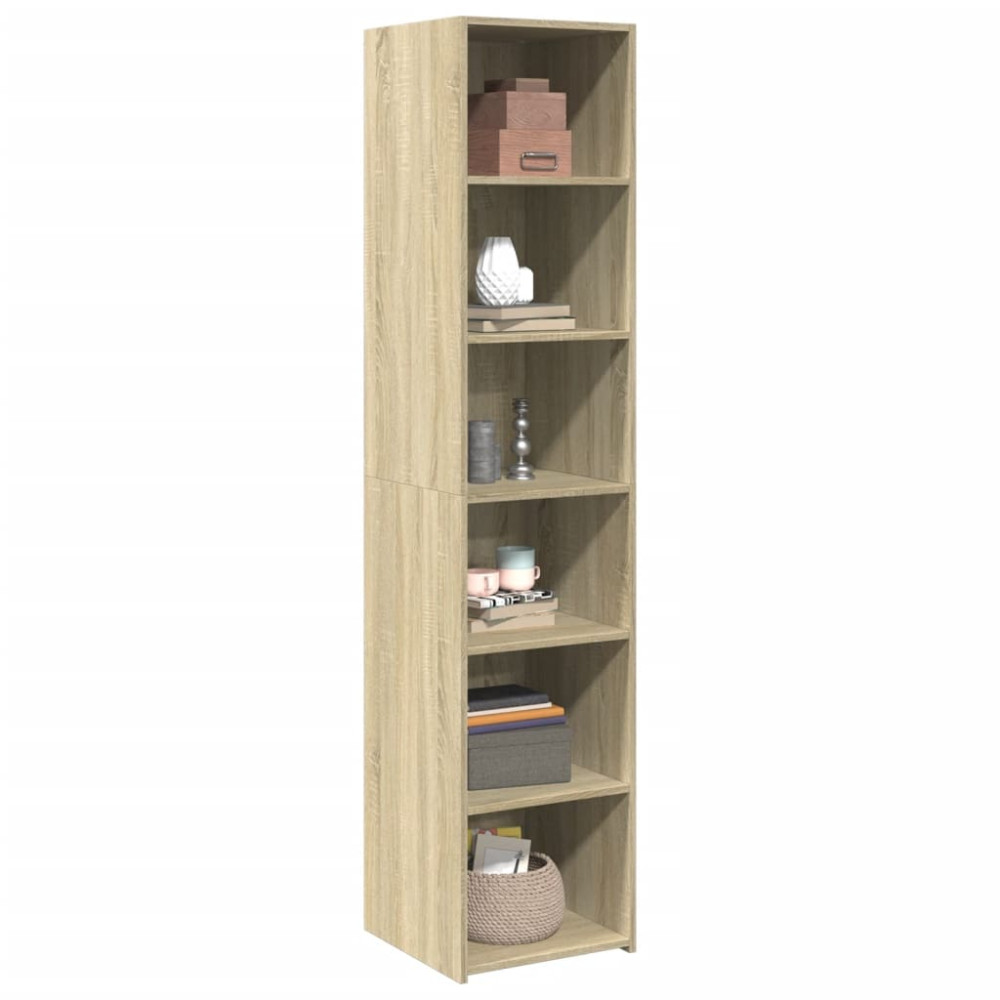 Produktbild för Högskåp sonoma-ek 40x41x185 cm konstruerat trä