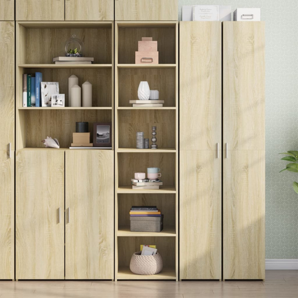 Produktbild för Högskåp sonoma-ek 45x41x185 cm konstruerat trä