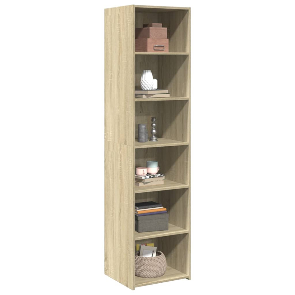 Produktbild för Högskåp sonoma-ek 45x41x185 cm konstruerat trä