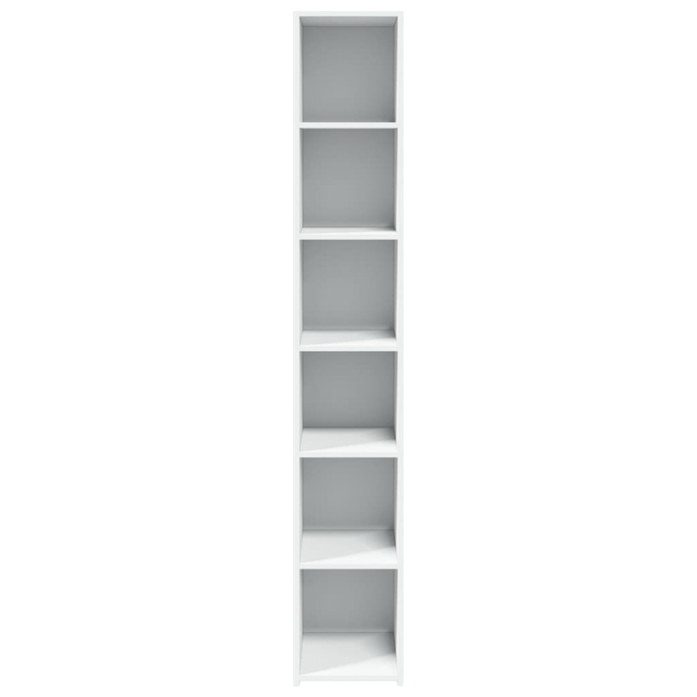 Produktbild för Högskåp vit 30x41x185 cm konstruerat trä
