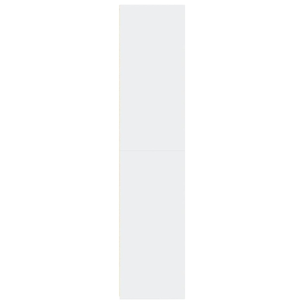 Produktbild för Högskåp vit 30x41x185 cm konstruerat trä