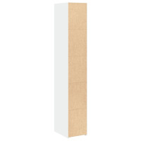 Produktbild för Högskåp vit 30x41x185 cm konstruerat trä