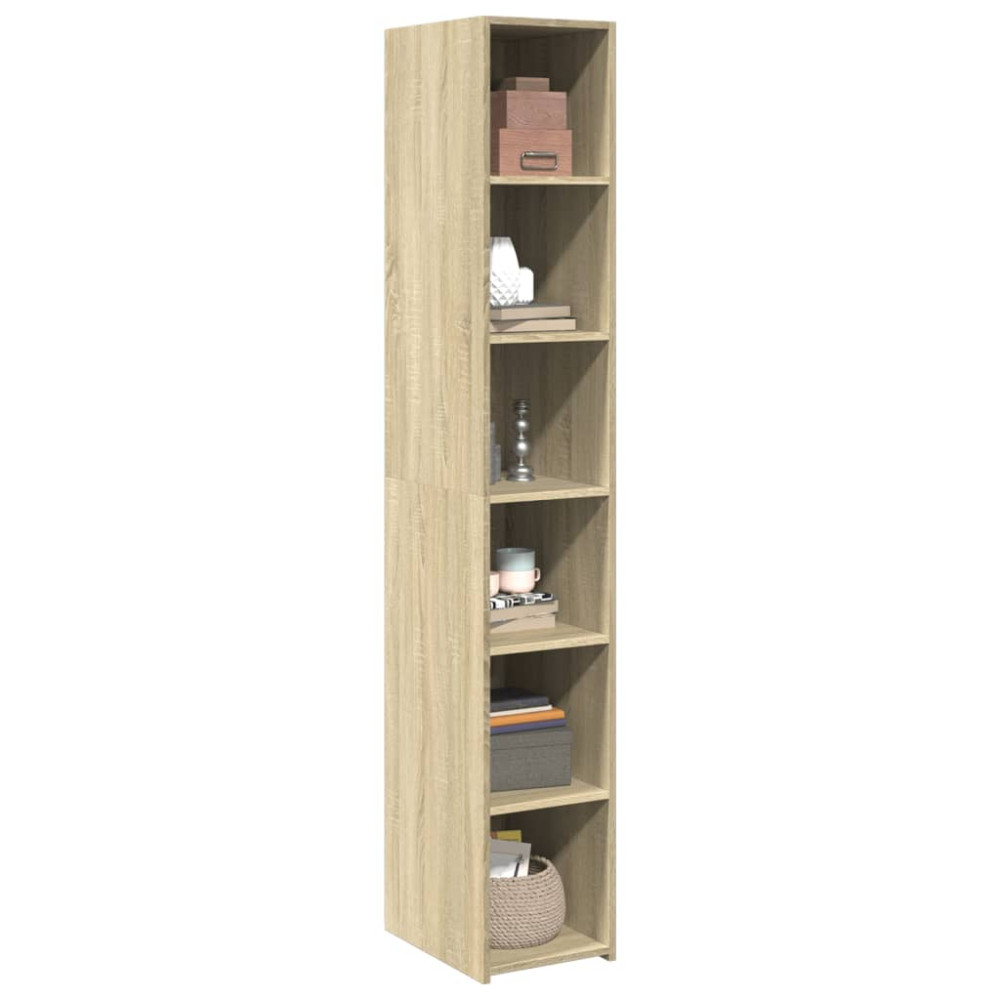 Produktbild för Högskåp sonoma-ek 30x41x185 cm konstruerat trä