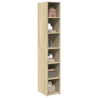 Produktbild för Högskåp sonoma-ek 30x41x185 cm konstruerat trä
