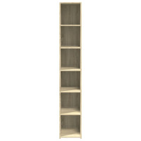 Produktbild för Högskåp sonoma-ek 30x41x185 cm konstruerat trä
