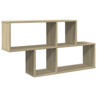 Produktbild för Vägghylla sonoma-ek 100x20x53 cm konstruerat trä