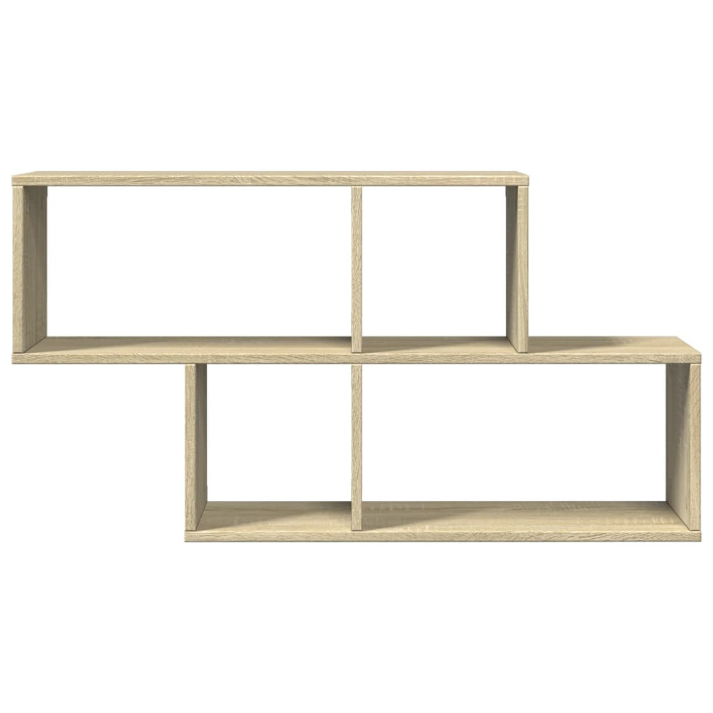 Produktbild för Vägghylla sonoma-ek 100x20x53 cm konstruerat trä