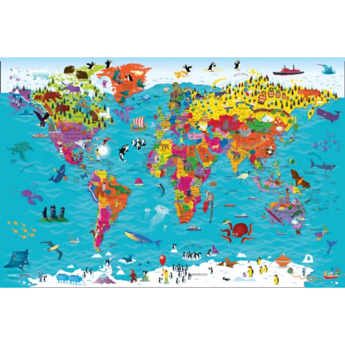 HarperCollins Publishers Collins Children’s World Wall Map