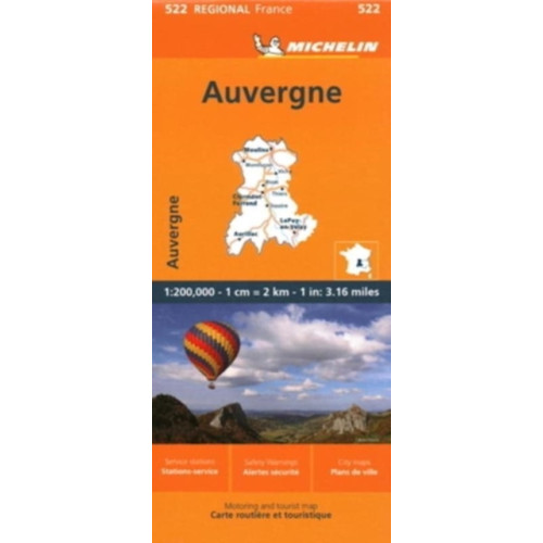 Michelin Editions Des Voyages Auvergne Limousin - Michelin Regional Map 522