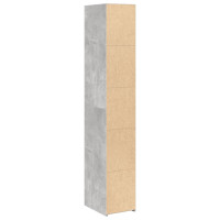Produktbild för Högskåp betonggrå 30x41x185 cm konstruerat trä