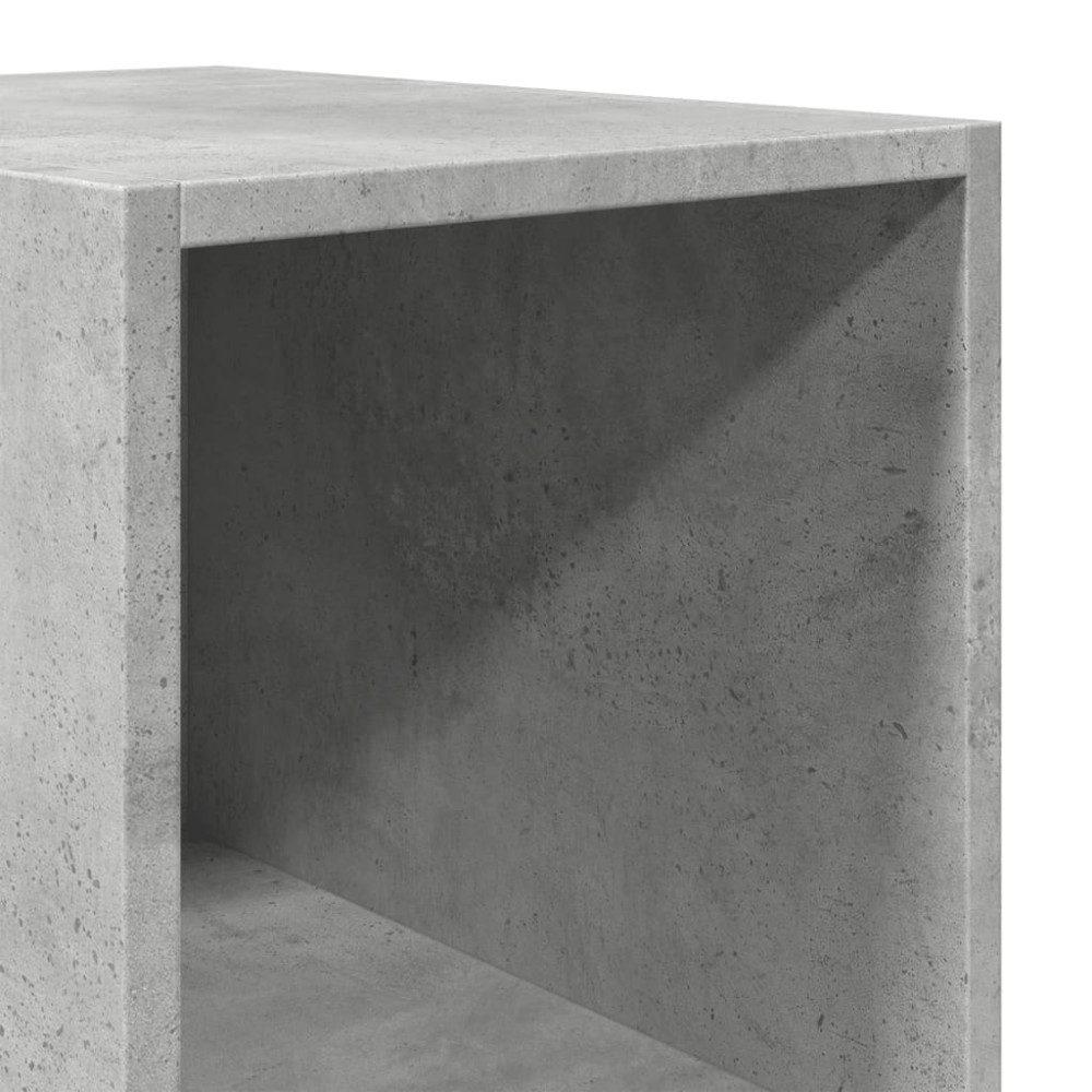 Produktbild för Högskåp betonggrå 30x41x185 cm konstruerat trä