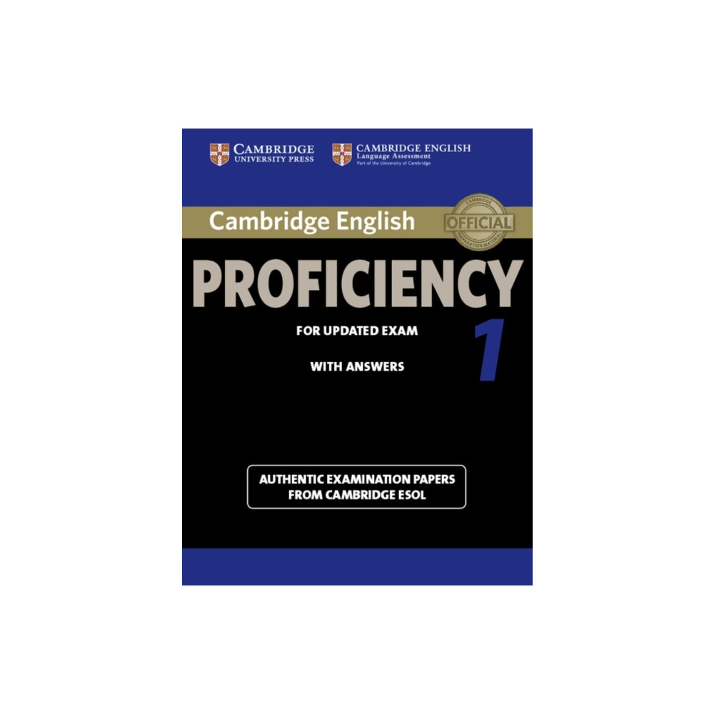 Produktbild för Cambridge English Proficiency 1 for Updated Exam Student's Book with Answers (häftad, eng)