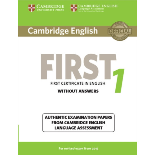 Cambridge University Press Cambridge English First 1 for Revised Exam from 2015 Student's Book without Answers (häftad, eng)