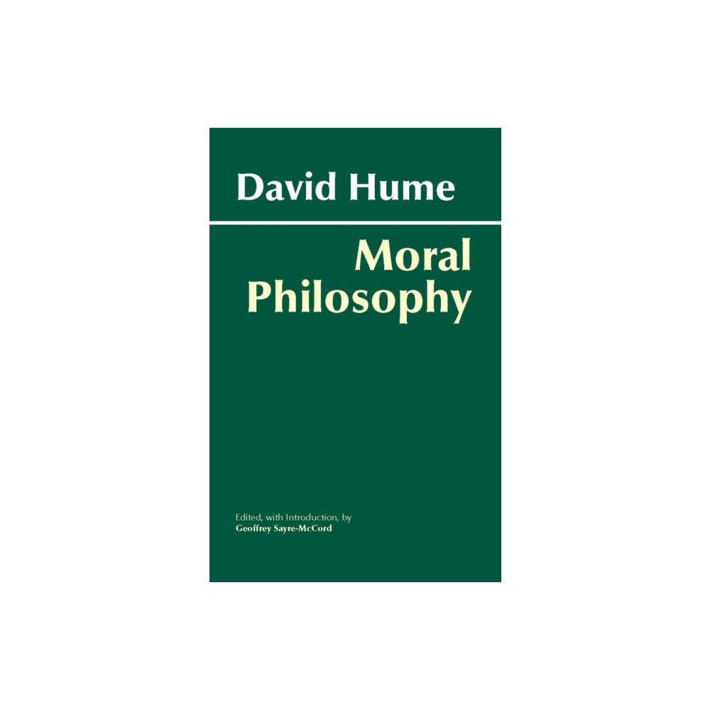 Produktbild för Hume: Moral Philosophy (häftad, eng)