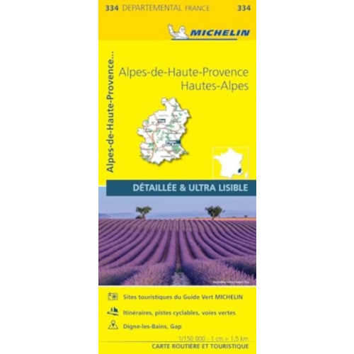 Michelin Editions Des Voyages Alpes-de-Haute-Provence, Hautes-Alpes - Michelin Local Map 334