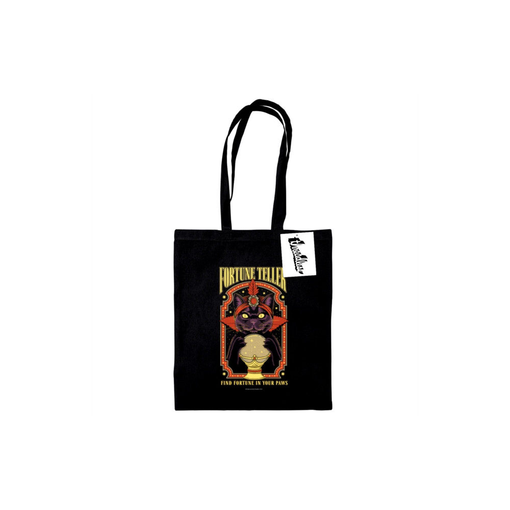 Produktbild för Thiago Correa (Fortune Teller) Black Tote Bag