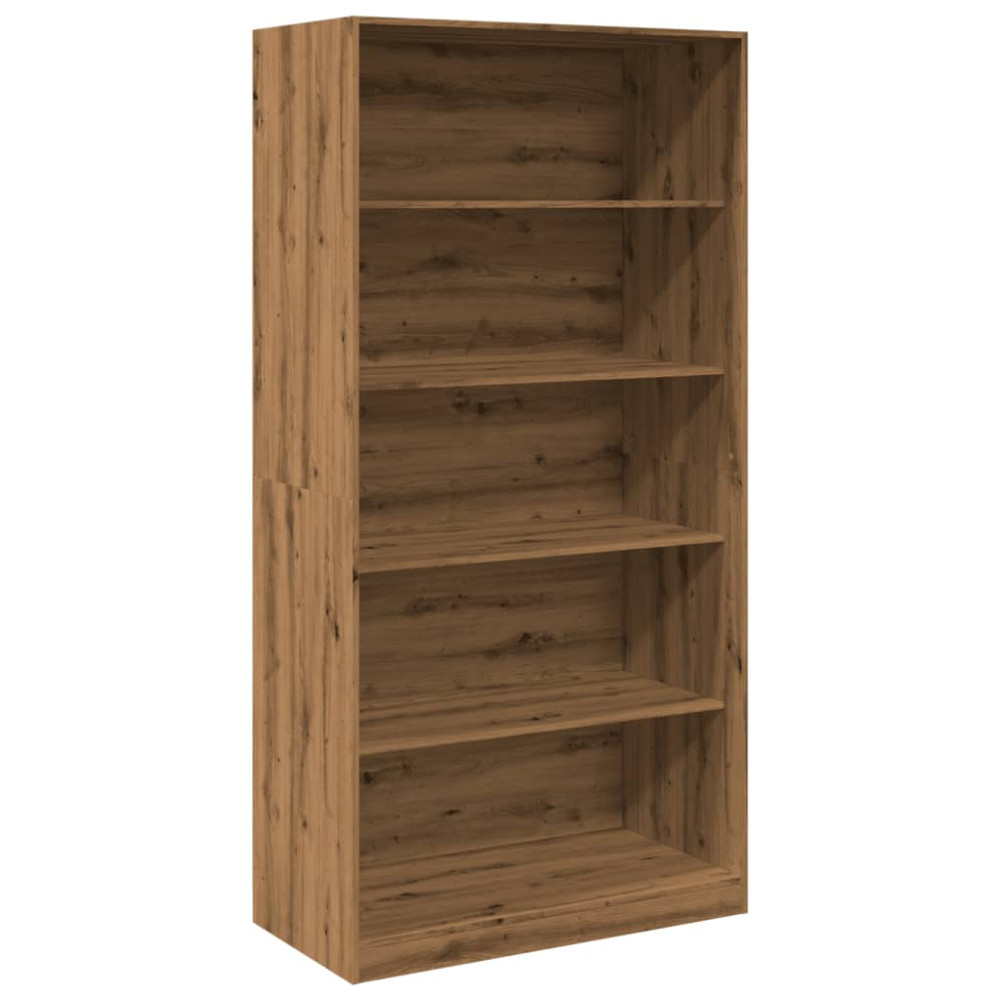 Produktbild för Garderob ek 100x50x200 cm konstruerat trä
