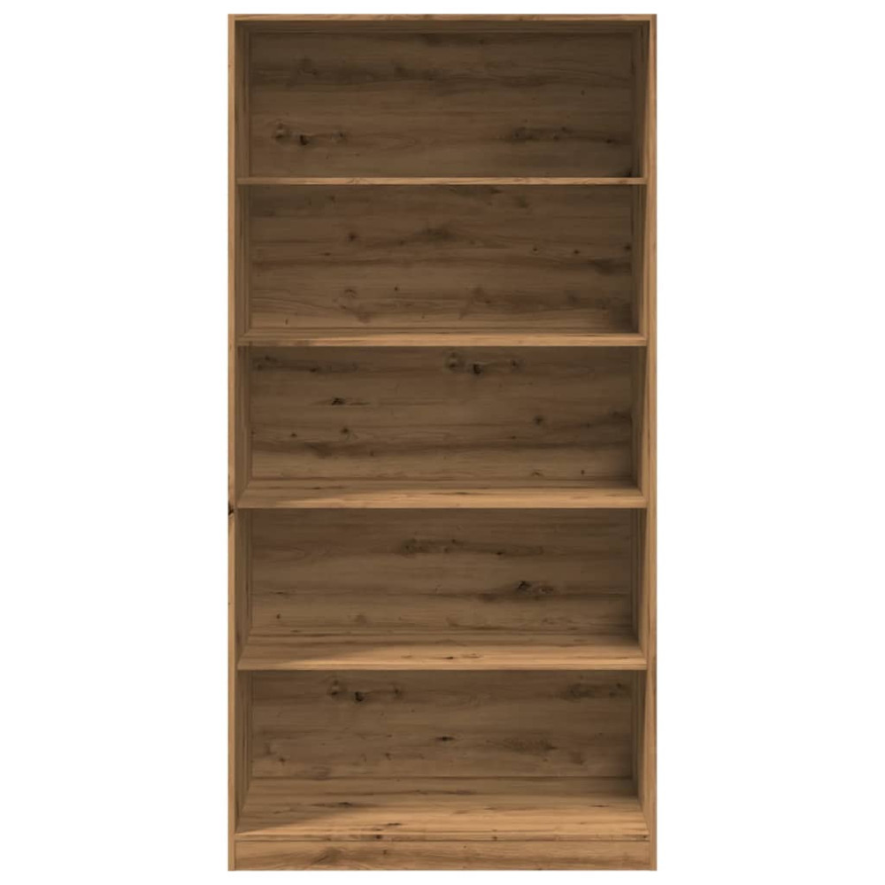 Produktbild för Garderob ek 100x50x200 cm konstruerat trä