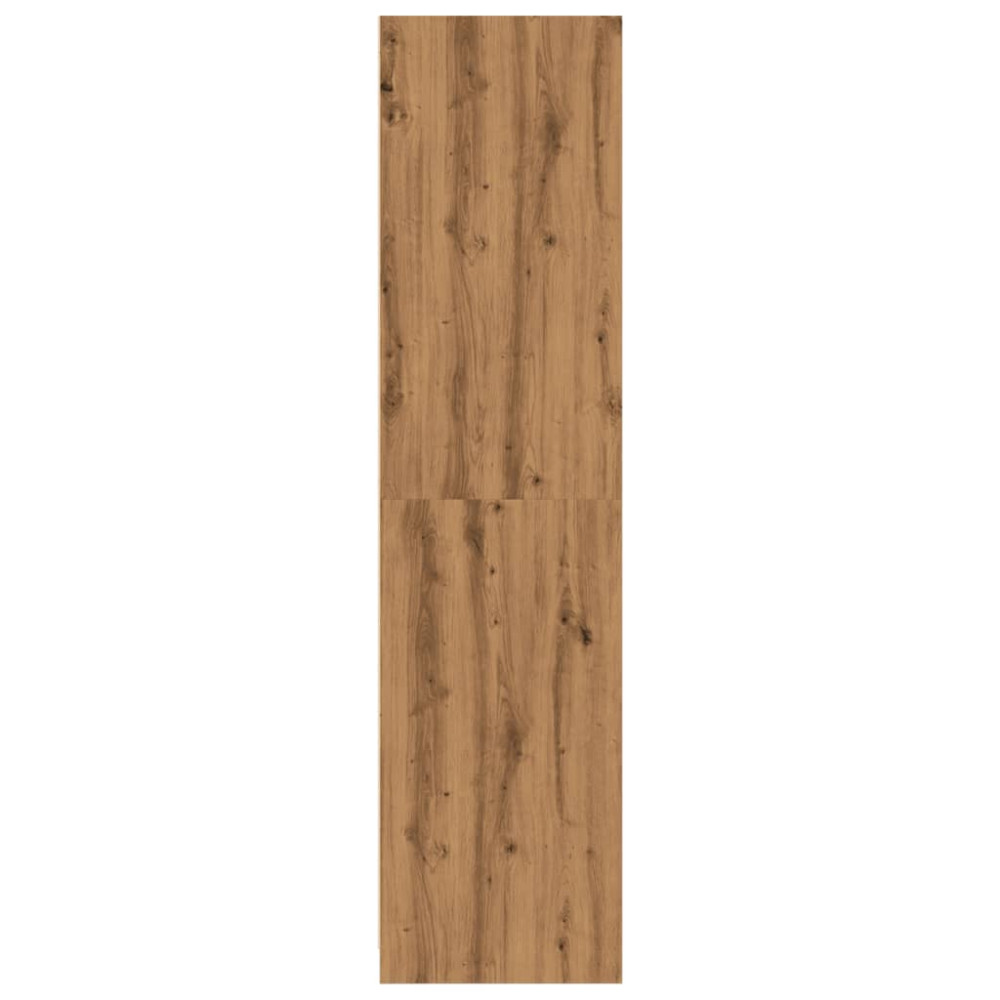Produktbild för Garderob ek 100x50x200 cm konstruerat trä