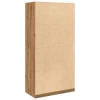 Produktbild för Garderob ek 100x50x200 cm konstruerat trä