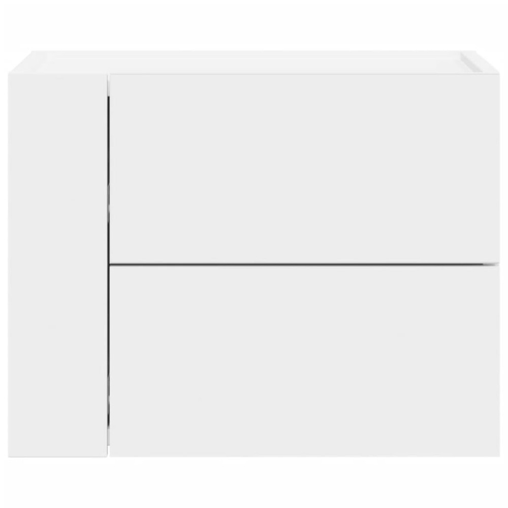 Produktbild för Väggmonterade sängbord 2 st vit 45x30x35 cm
