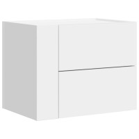 Produktbild för Väggmonterade sängbord 2 st vit 45x30x35 cm