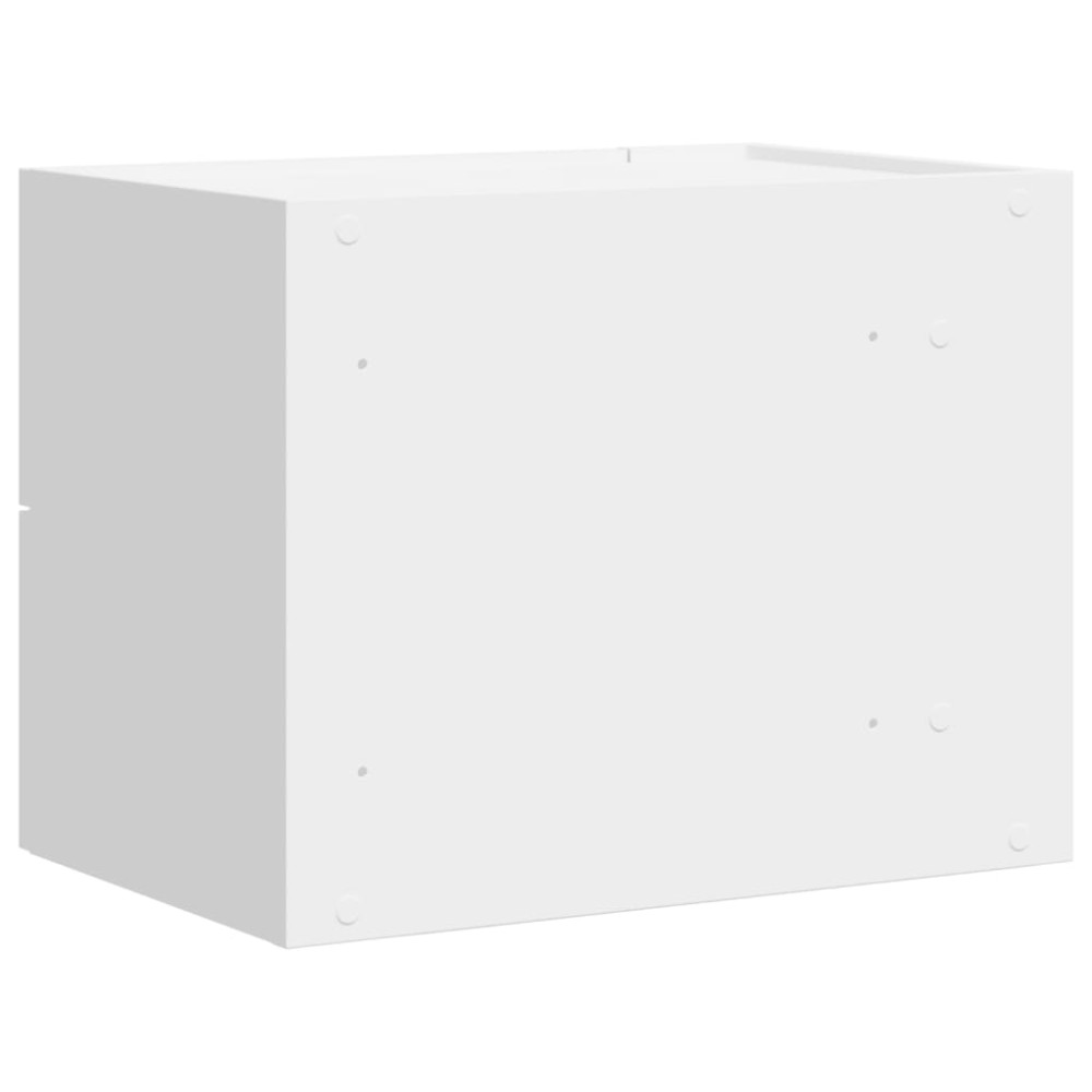 Produktbild för Väggmonterade sängbord 2 st vit 45x30x35 cm