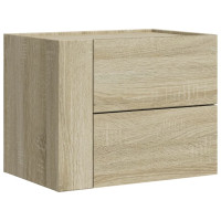 Produktbild för Väggmonterade sängbord 2 st sonoma-ek 45x30x35 cm