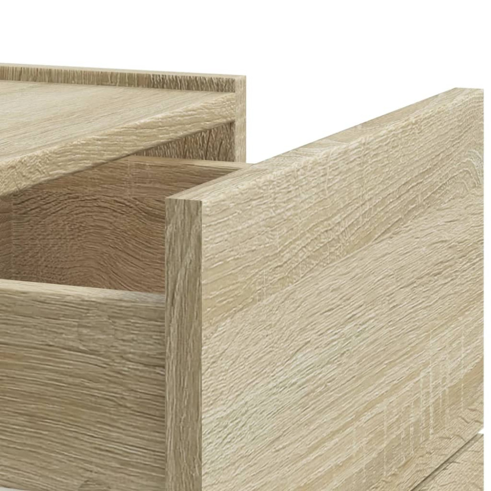 Produktbild för Väggmonterade sängbord 2 st sonoma-ek 45x30x35 cm