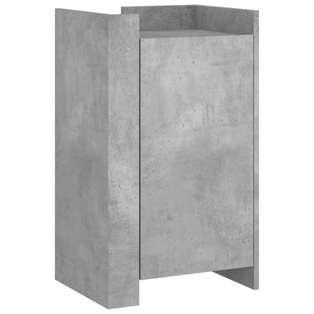 Produktbild för Skänk betonggrå 45x35x75 cm konstruerat trä