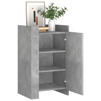 Produktbild för Skänk betonggrå 45x35x75 cm konstruerat trä