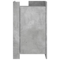 Produktbild för Skänk betonggrå 45x35x75 cm konstruerat trä